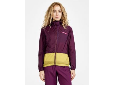 Craft ADV Offroad women's jacket, purple/yellow