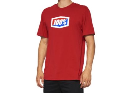 100% Official tričko, červená