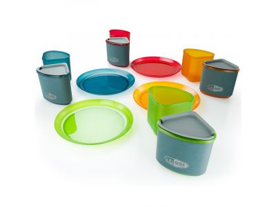 GSI Outdoors Infinity tableware set for 4 people, multicolor