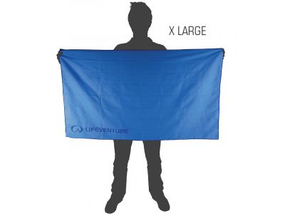 Lifeventure MicroFibre Comfort Trek Towel Handtuch, blau