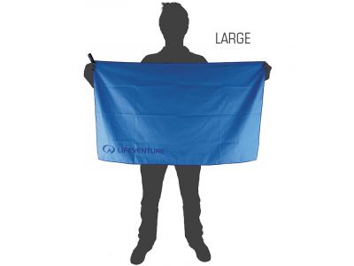 Lifeventure MicroFibre Comfort Trek Towel Handtuch, blau