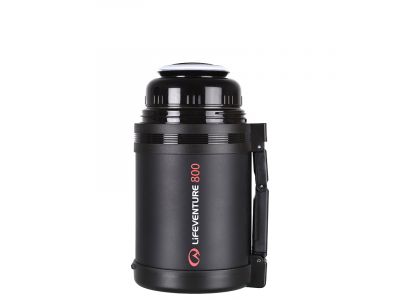 Lifeventure Wide Mouth thermos, 1 l, black