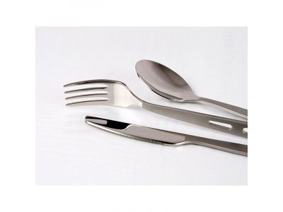 Lifeventure Knife Fork Spoon Set - Basic tourist cutlery