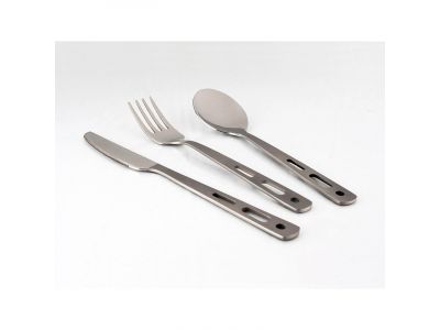 Lifeventure Knife Fork Spoon Set - Basic tourist cutlery