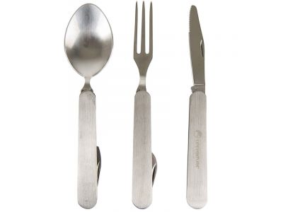 Lifeventure Knife Fork Spoon Set - Folding sladací príbor