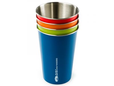 GSI Outdoors Glacier Stainless Pint Set set of cups 500ml multi color