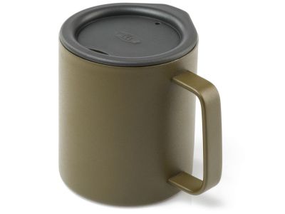 Cana GSI OUTDOORS Glacier Stainless Camp Cup, 296 ml, măsline