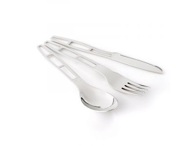 GSI Outdoors Stainless 3 pc. Cutlery Set príborový set 160mm