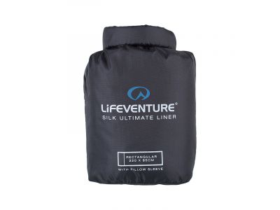 Lifeventure Silk Ultimate Sleeping Bag Liner sleeping bag black rectangular