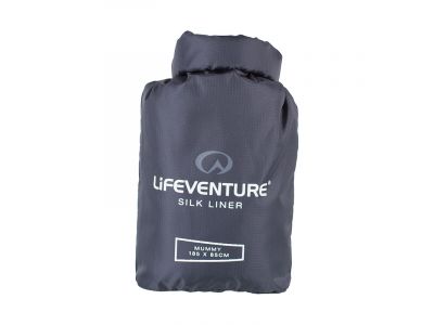 Lifeventure Silk Sleeping Bag Liner sac de dormit mumie gri