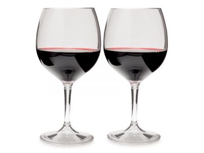 GSI Outdoors Nesting Red Wine Glass Set set pohárov, 2 x 444 ml