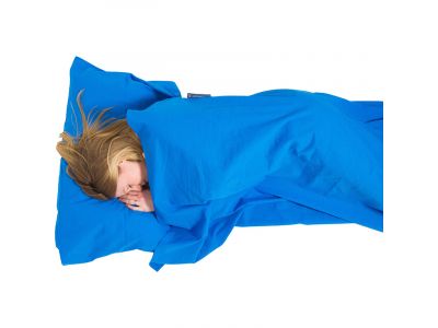 Lifeventure Cotton Sleeping Bag Liner sleeping bag blue rectangular