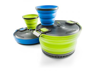GSI Outdoors Escape HS Pot összecsukható edény, 3 l, zöld