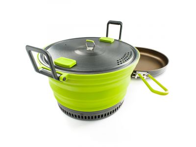 GSI Outdoors Escape HS 3L Pot + Frypan sada nádobí 3l green