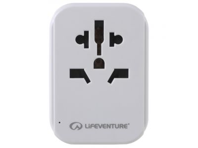 Lifeventure World to US cestovní adaptér s USB (&amp; USB C)