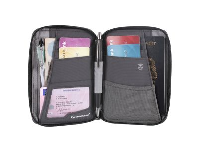 Lifeventure RFiD Mini Travel Wallet Recycled wallet, raspberry