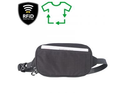 Lifeventure RFiD Travel Belt Pouch Recycled Kidney Bag Gray