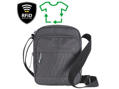 Lifeventure RFiD Recycled shoulder bag, gray