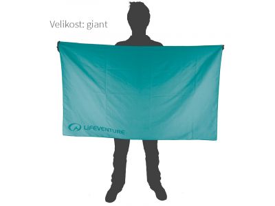 Lifeventure SoftFibre Trek Recycled multifunctional towel, turquoise