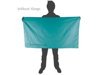 Lifeventure SoftFibre Trek Recycled multifunctional towel, turquoise
