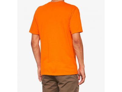 100% Icon Short Sleeve Tee triko, oranžové
