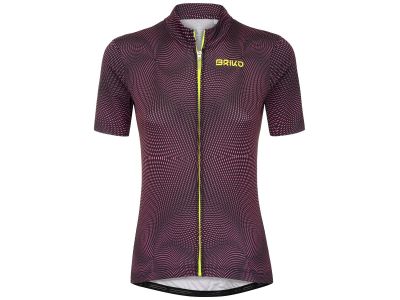 Damska koszulka rowerowa Briko CLASSIC 2.0 w kolorze black/pinkm