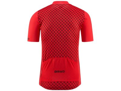 Koszulka rowerowa Briko JERSEYKO OVER, czerwona