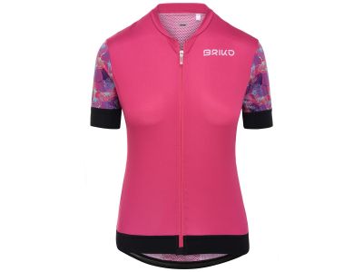 Damska koszulka rowerowa Briko JERSEYKA BLOOM w kolorze różowym