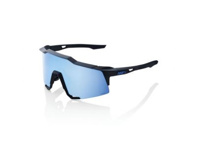 100% Speedcraft glasses, matte black/HiPER Blue Multilayer Mirror Lens