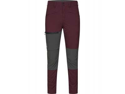 Haglöfs Lite Slim women&amp;#39;s trousers, dark red/grey