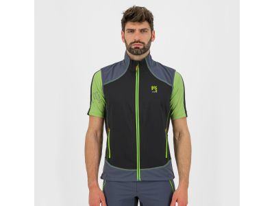 Karpos Parete vest, black/blue/green
