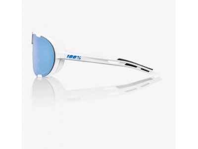 100% wielowarstwowe okulary Westcraft Soft Tact White/HiPER Blue z lustrzanymi soczewkami