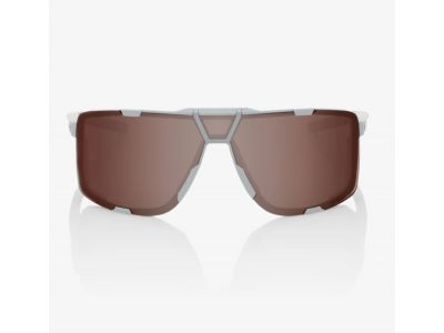 100 % Eastcraft-Brille, verspiegelte Gläser in Soft Tact Cool Grey/HiPER Crimson Silver