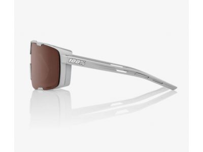 100% Eastcraft okuliare, Soft Tact Cool Grey/HiPER Crimson Silver Mirror Lens