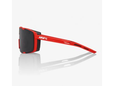 100% okulary Eastcraft Soft Tact w kolorze czerwonym/czarnym z lustrzanymi soczewkami
