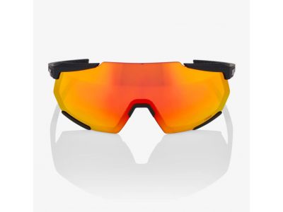 100% Racetrap 3.0 glasses, Soft Tact Black/HiPER Red Multilayer Mirror Lens