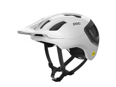 POC Axion Race MIPS cycling helmet Hydrogen White/Uranium Black Matt