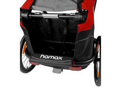 Wózek rowerowy dla dzieci Hamax OUTBACK, czerwony/czarny