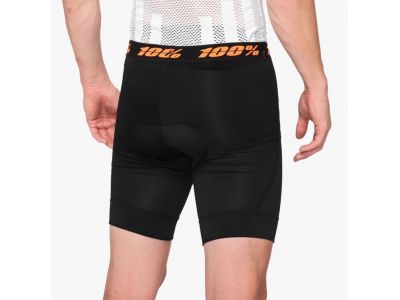100% Crux boxer shorts with liner, black