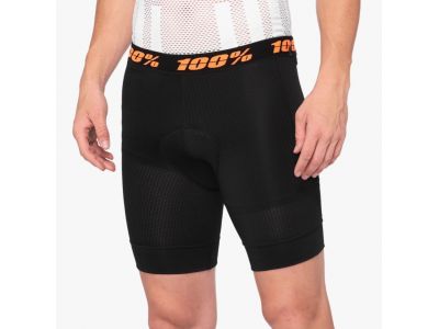100% Crux indoor cycling shorts, Black