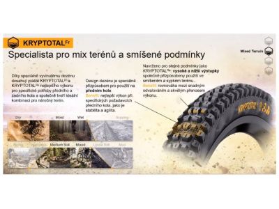 Continental Kryptotal DH Supersoft Front 29x2.40&quot; TLR E-25 tyre, kevlar