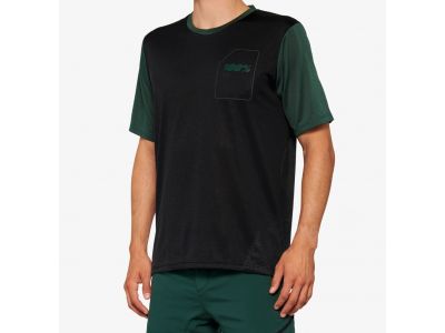 100% Ridecamp men &amp;#39;s jersey short sleeve Black / Green