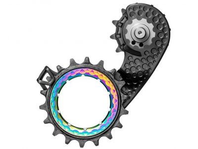 absoluteBLACK Carbon Ceramic OSPW kladky přehazovačky pro Shimano Dura-Ace 9200/9250, rainbow
