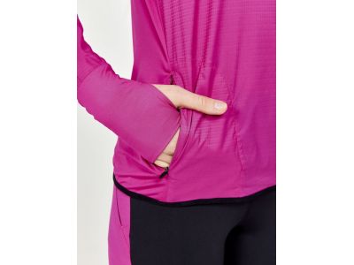 Koszulka damska CRAFT PRO Hypervent LS Wind, różowa