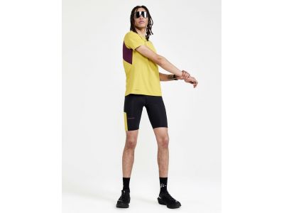 Craft PRO Hypervent SS tričko, žlutá/fialová