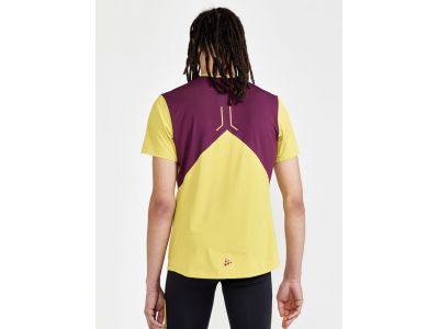 Craft PRO Hypervent SS tričko, žltá/fialová