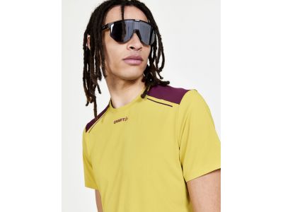 T-shirt CRAFT PRO Hypervent SS, żółto-fioletowy