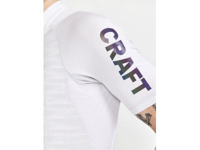 Koszulka rowerowa CRAFT ADV Lumen, biało-szara 