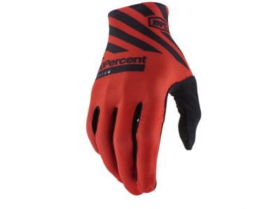 100% Celium gloves, racer red