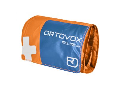 Ortovox First Aid Roll Doc Mid first aid kit, shocking orange